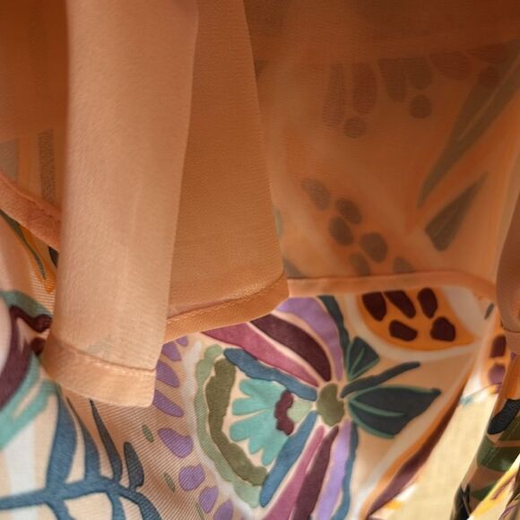 Cupcakes and Cashmere sleeveless top shoulder chain straps adjustable floral Med - Picture 8 of 15